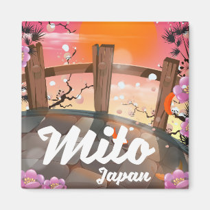 Mito Japan blossom poster. Magnet