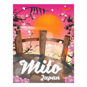 Mito Japan blossom poster. Photo Print