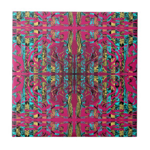 Mitochondri-Pop Ceramic Tile