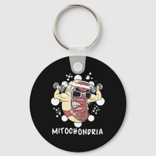Mitochondria Biochemistry Funny Biology Gym Fitnes Key Ring