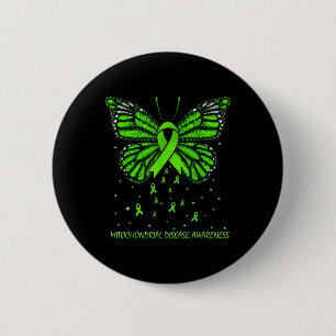 Mitochondrial Disease Awareness Butterfly 6 Cm Round Badge