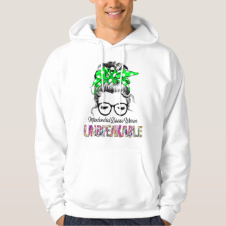 Mitochondrial Disease Awareness Ribbon Support Gif Hoodie