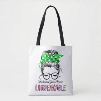 Mitochondrial Disease Awareness Ribbon Support Gif Tote Bag