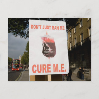 mitsis - cure M.E. postcard