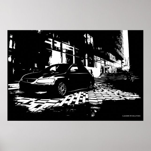Mitsubishi EVO 9 Poster (Front)