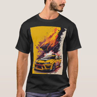 Mitsubishi EVO Coolest Car in Yellow  T-Shirt