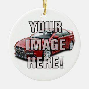 Mitsubishi Evolution X Photo - Add your car Ceramic Ornament