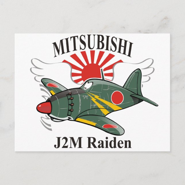 mitsubishi J2M Raiden Postcard (Front)
