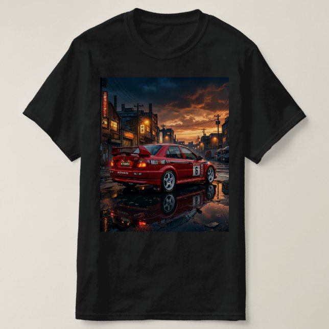 Mitsubishi Lancer Evolution VI T-Shirt (Design Front)