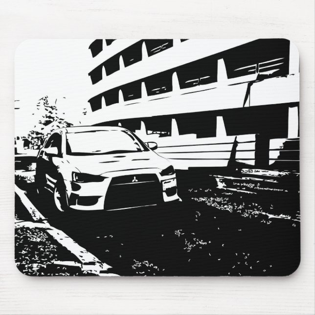 Mitsubishi Lancer Evolution x - I Love my EVO Mouse Pad (Front)