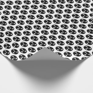 Mitsudomoe pattern traditional japanese wrapping paper