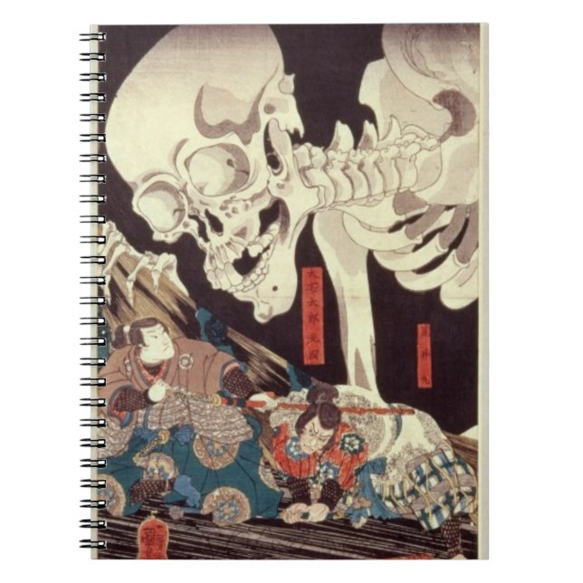 Mitsukini Defying the Skeleton Spectre, c.1845 Notebook (Front)