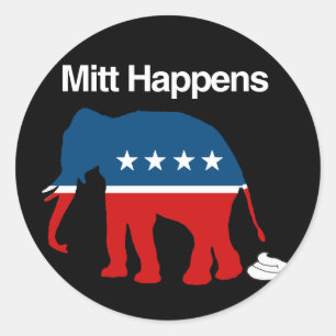 MITT HAPPENS -.png Classic Round Sticker