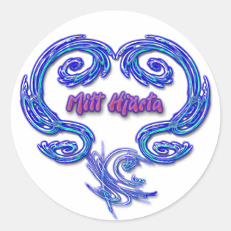 Mitt Hjarta Sticker (Swedish - white)
