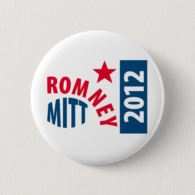 Mitt Romney 2012 6 Cm Round Badge (Front)