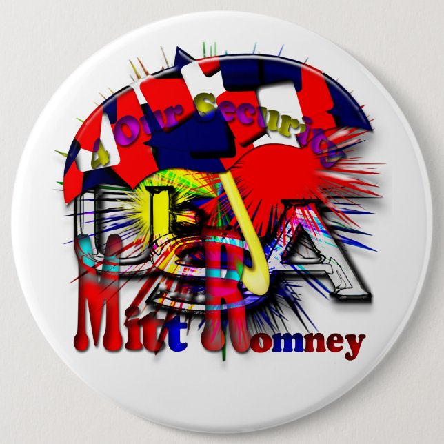 Mitt Romney 2012 6 Cm Round Badge (Front)
