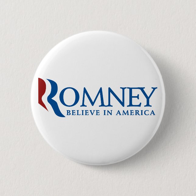 Mitt Romney 2012 6 Cm Round Badge (Front)