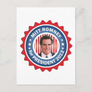 Mitt Romney 2012 for US President Postcard