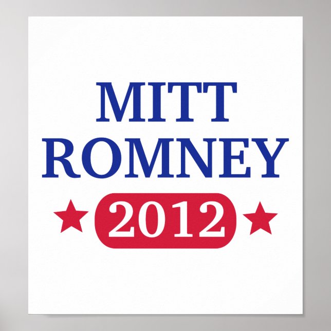 Mitt Romney 2012 Poster (Front)