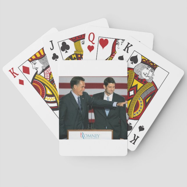 Mitt Romney and Paul Ryan Playing Cards (Back)