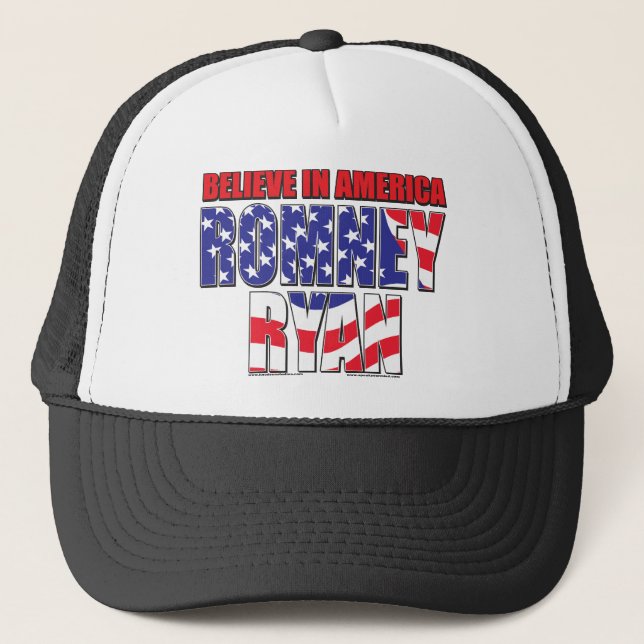 Mitt Romney and Paul Ryan Trucker Hat (Front)