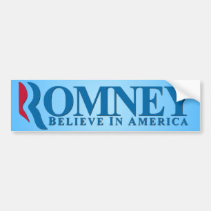 Mitt Romney - Believe In America Bumper Sticker