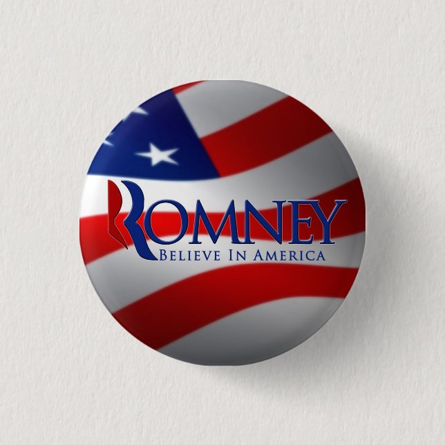 Mitt Romney Button Pin (Front)