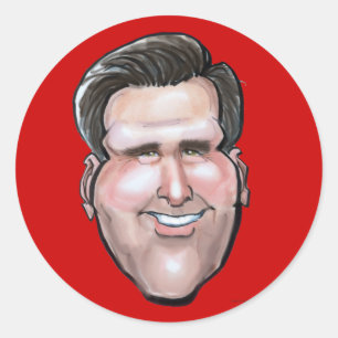 Mitt Romney Classic Round Sticker