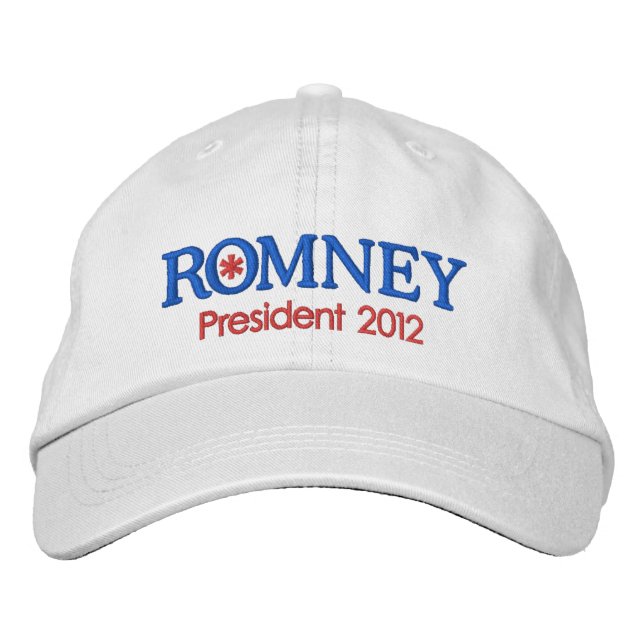 Mitt Romney Customised Embroidered Hat (Front)