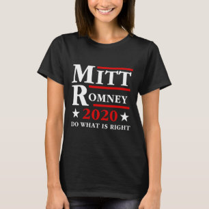 Mitt Romney Do What Is Right Anti Trump Republican T-Shirt