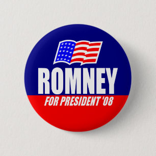 Mitt Romney For President 08 Button