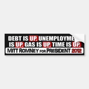 Mitt Romney for President - 2012 Bumper Sticker
