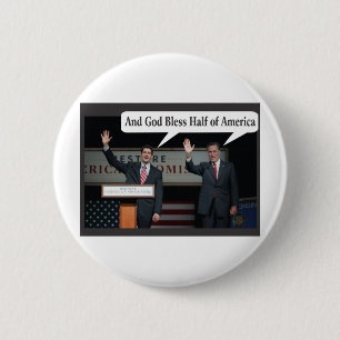 Mitt Romney Hates you 47% Vote for Barack Obama 6 Cm Round Badge