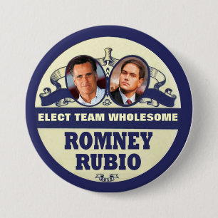 Mitt Romney / Marco Rubio 2012 7.5 Cm Round Badge
