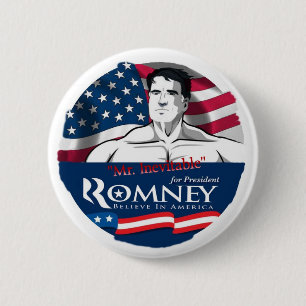Mitt Romney, Mr. Inevitable 6 Cm Round Badge