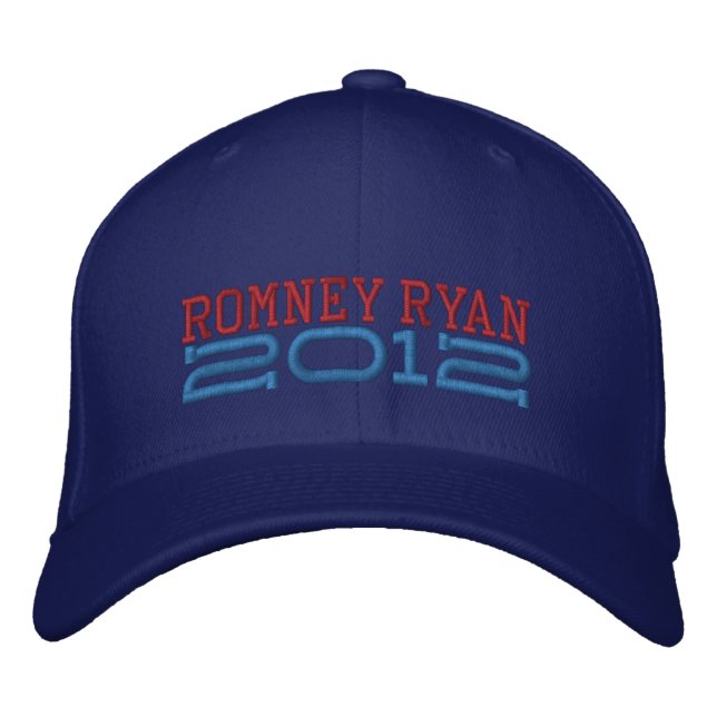 Mitt Romney Paul Ryan 2012 Embroidered Hat (Front)