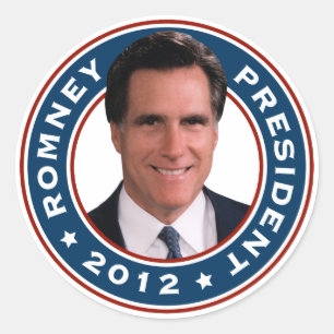 Mitt Romney President 2012 Classic Round Sticker