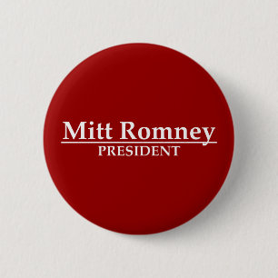 Mitt Romney President 6 Cm Round Badge