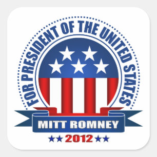 Mitt Romney Square Sticker