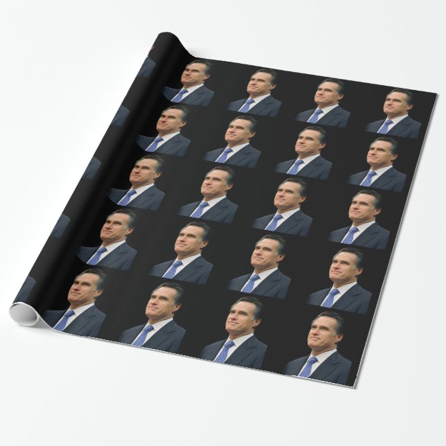 Mitt Romney Wrapping Paper (Unrolled)