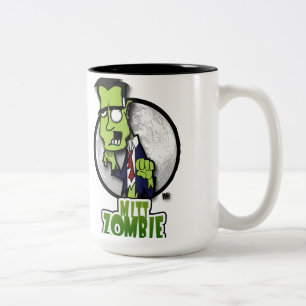 Mitt Zombie Attacks! Two-Tone Coffee Mug