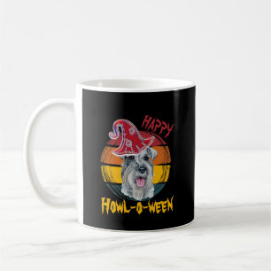 Mittelschnauzer Halloween Vintage Sunset Funny Coffee Mug