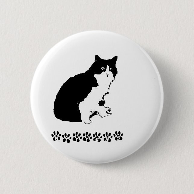 Mitten Kitten 6 Cm Round Badge (Front)