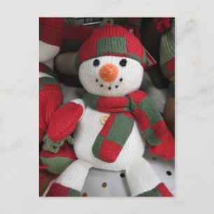 Mittened Snowman Postcard