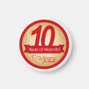 Mittens for Detroit 2" Round Magnet