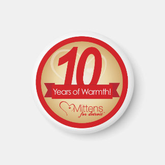 Mittens for Detroit 2" Round Magnet