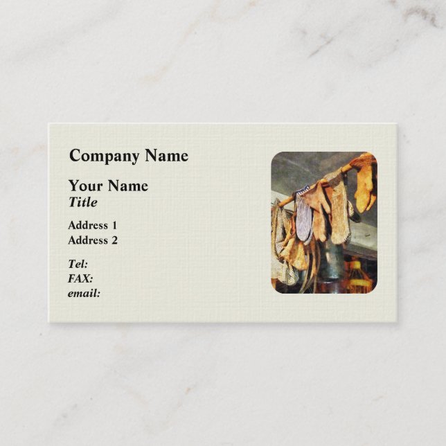 Mittens in General Store Business Card (Front)