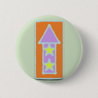 MITTENS - ROCKET 6 CM ROUND BADGE