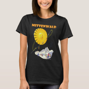 Mittenwald Alps Sun Retro Travel T-Shirt