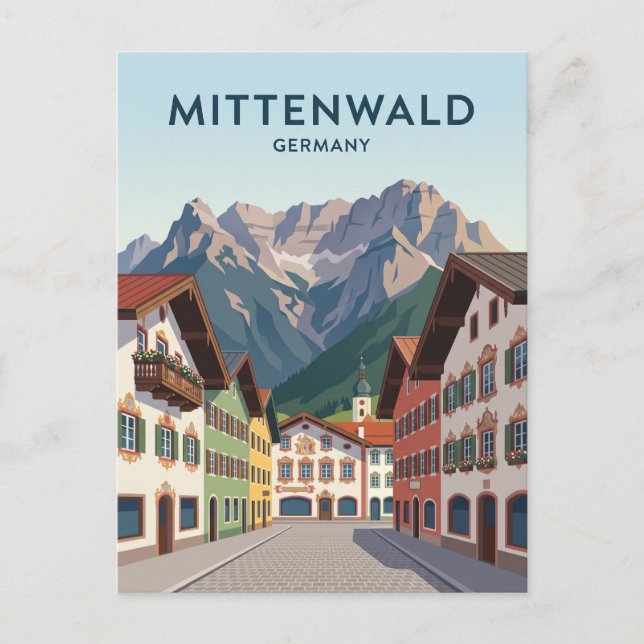 Mittenwald Germany Postcard (Front)